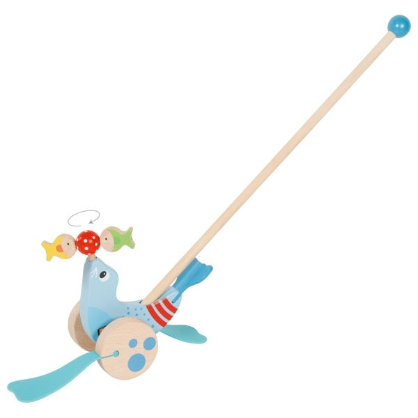 goki Schiebetier Robbe Blau