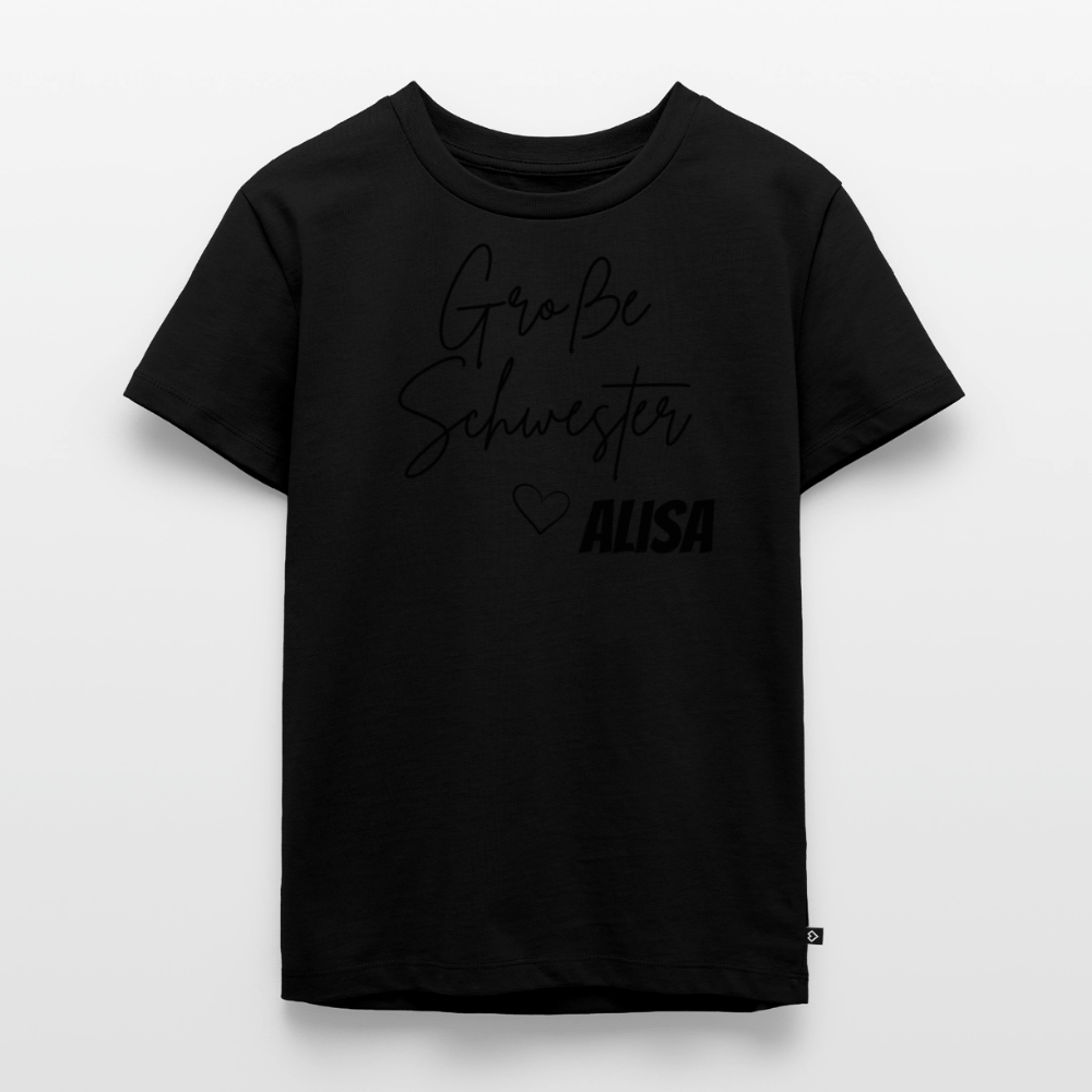 Geschwistershirt Große Schwester - Schwarz