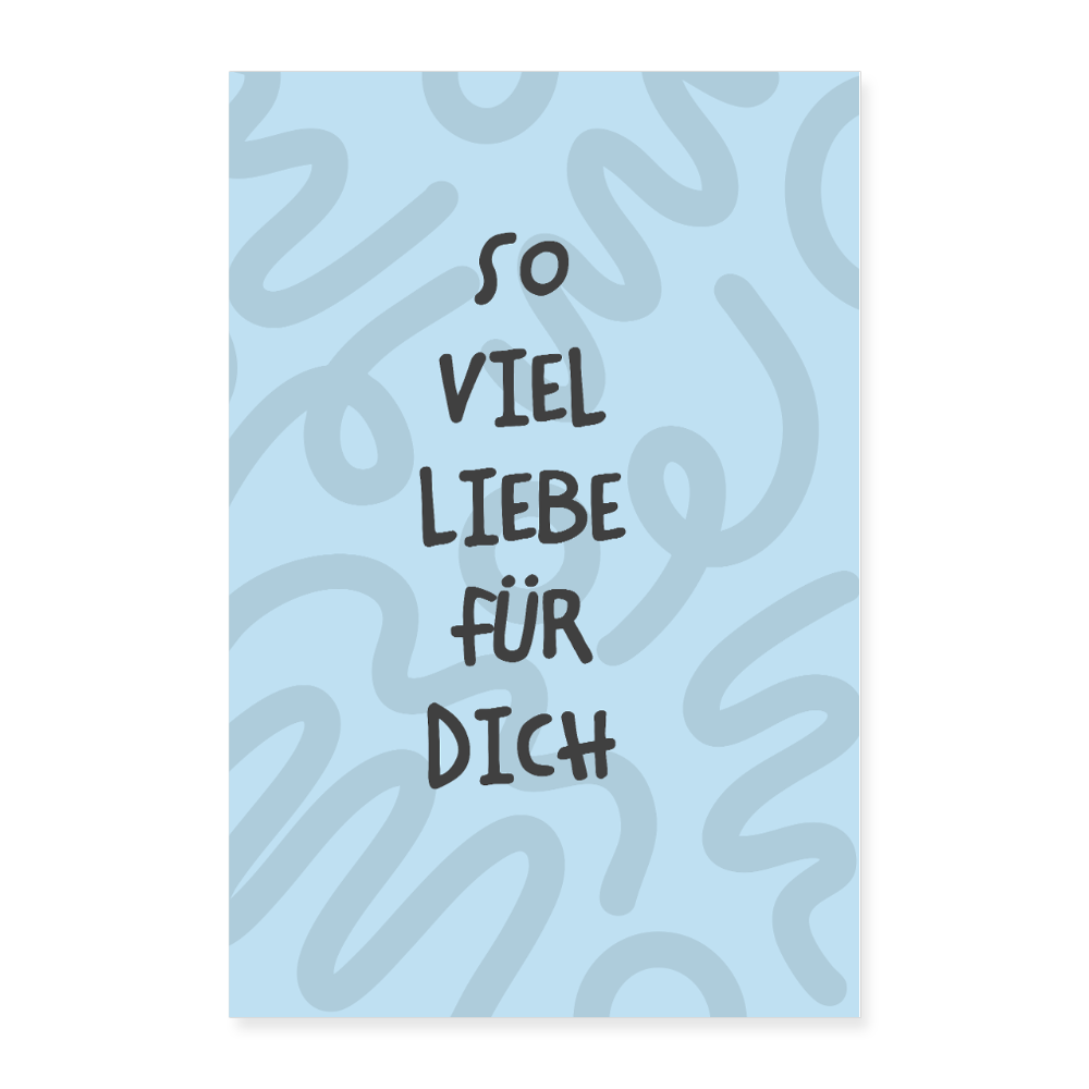 Tierbande Poster 40x60 cm BĂ€r Teddy - WeiĂ