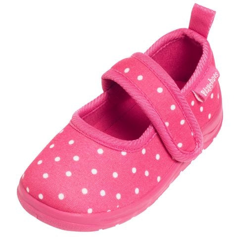 Playshoes Hausschuh Pünktchen Rosa