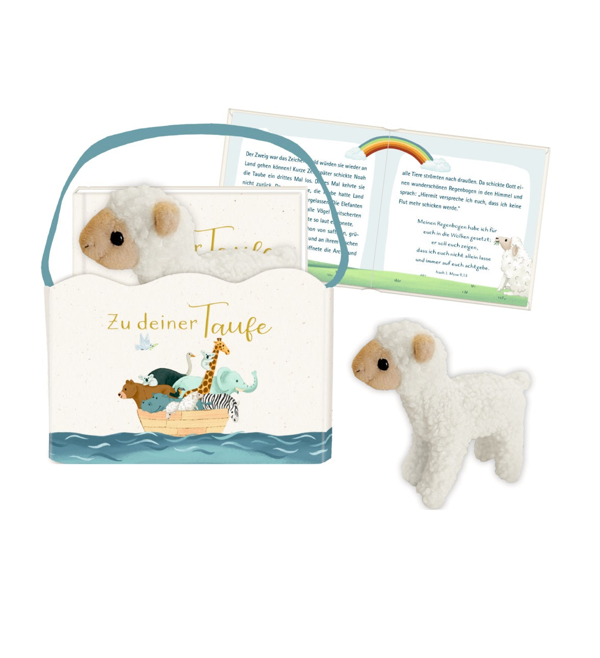 Coppenrath Die Spiegelburg Mini Geschenk Set Plüschlamm & Gebetebuch