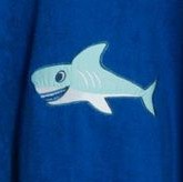 Playshoes Frottee Poncho Hai Blau