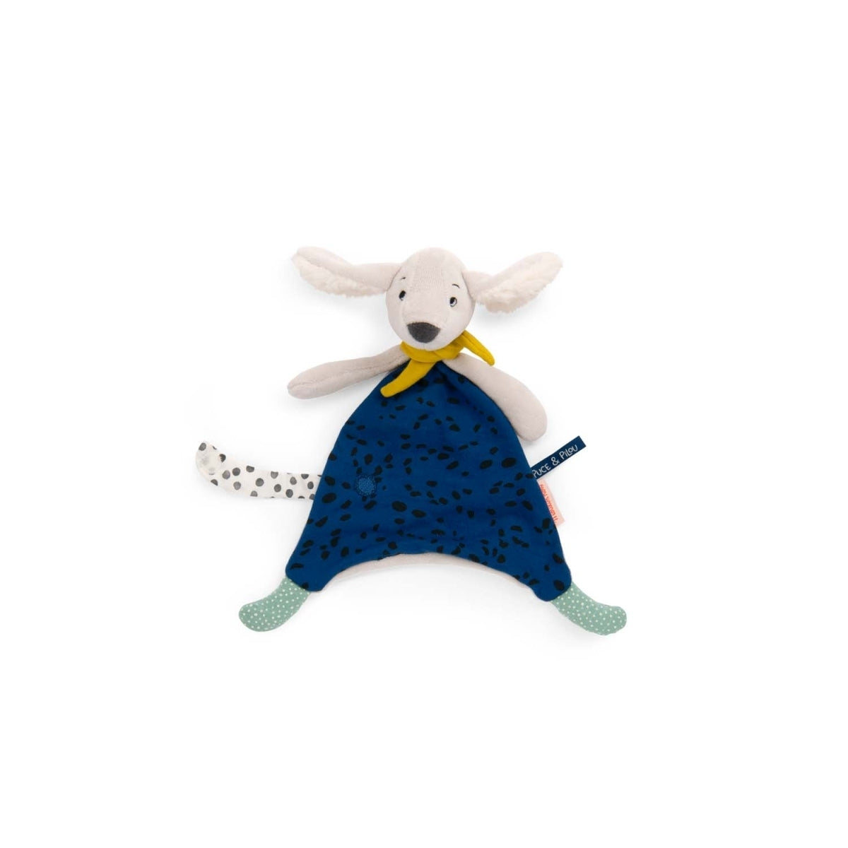 Moulin Roty Schmusetuch Hund Blau Pilou