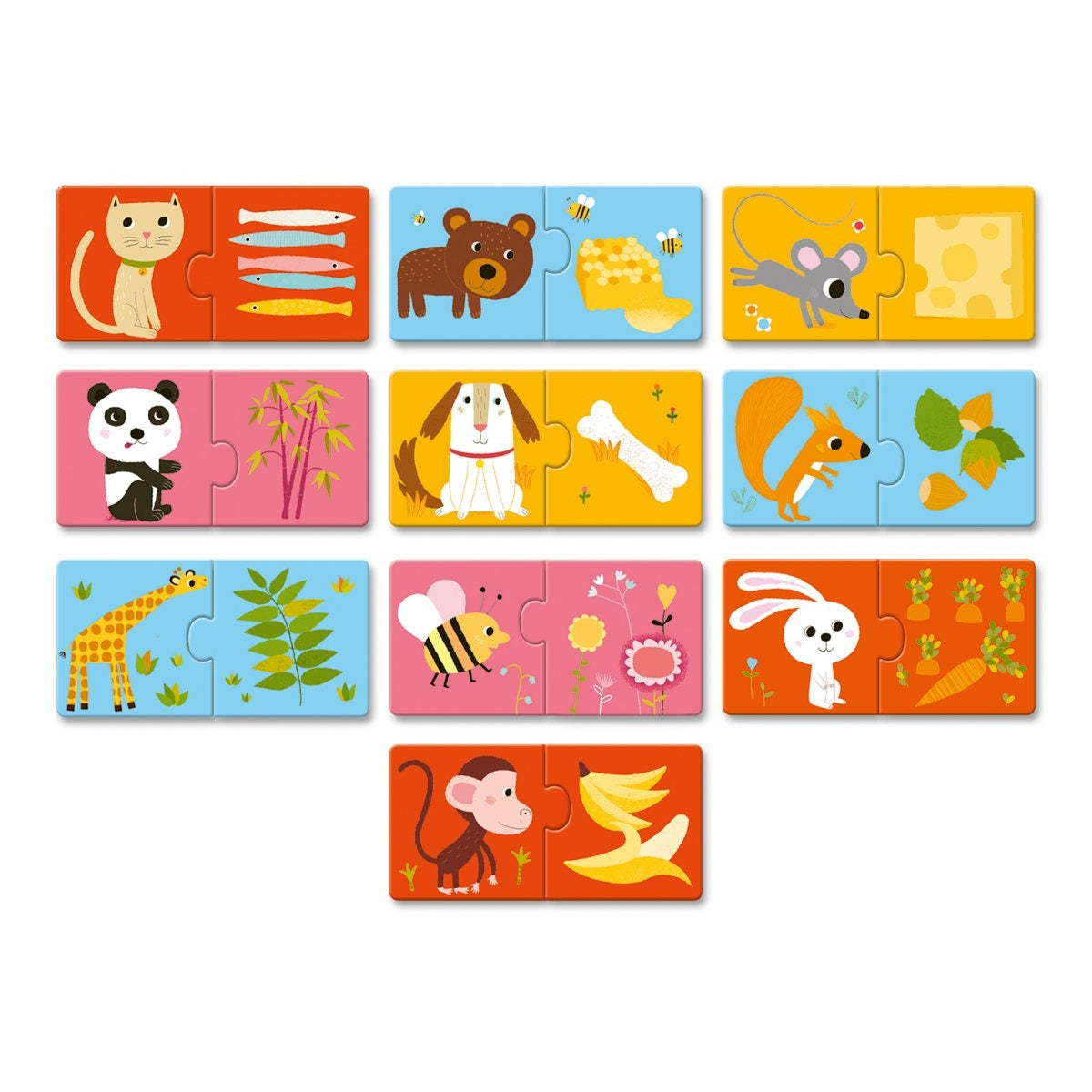 Djeco Duo Puzzle Zu Tisch 2J+ 20 Teile