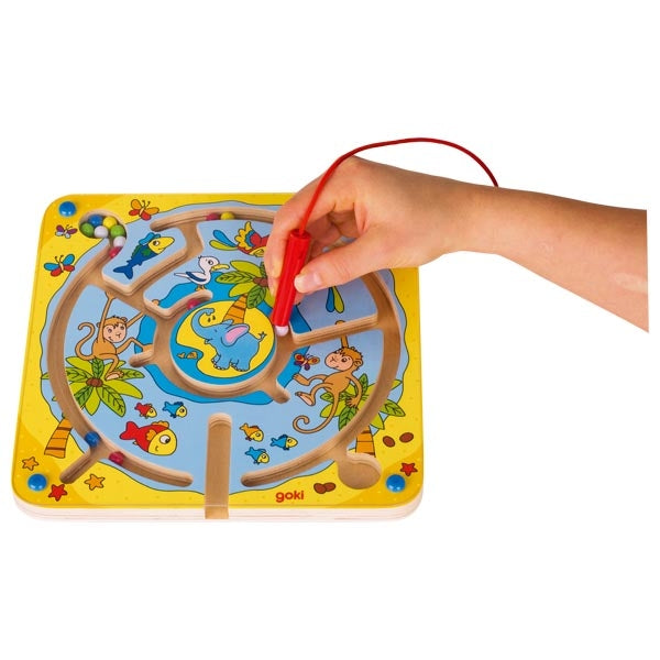 Goki Magnet Labyrinth Tiere 2+