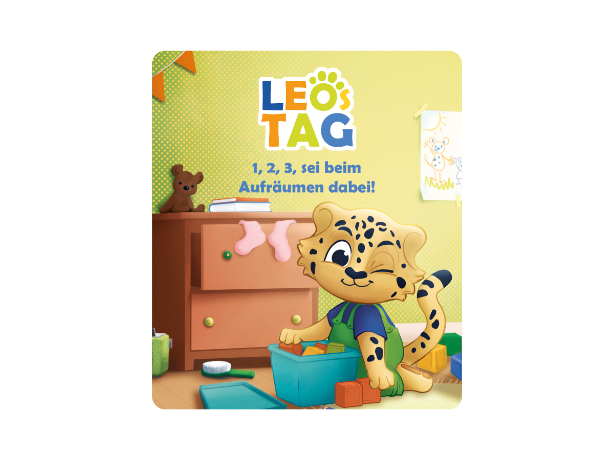 tonies Hörfigur für Toniebox: Leo's Tag: 123 sei beim Aufräumen dabei