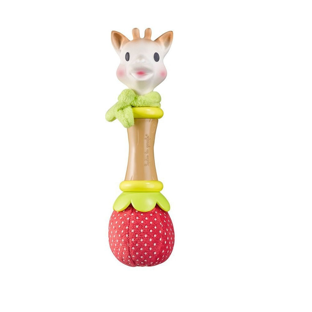 Vulli Bunte Baby Rassel Sophie la Giraffe Soft Erdbeere 3m+