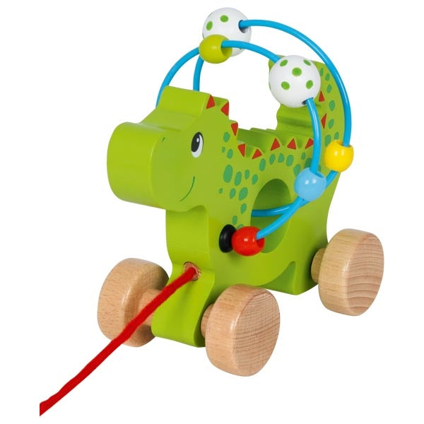 Goki Nachziehtier & Motorikschleife 2in1 Drache Saro ab 12M