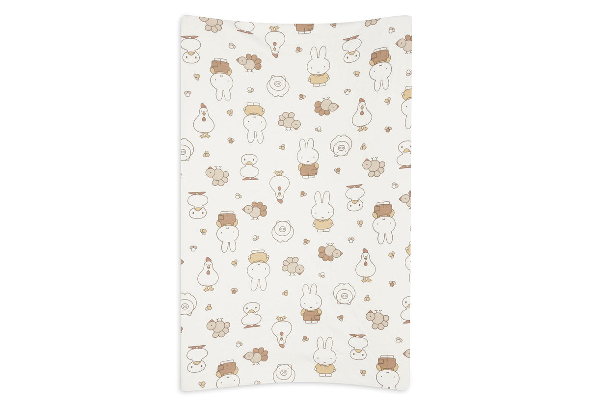 Jollein Wickelauflagenbezug Jersey 50x70cm Miffy Family Farm