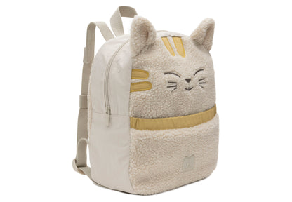 Jollein Kinder Rucksack Katze Charlie Ecru
