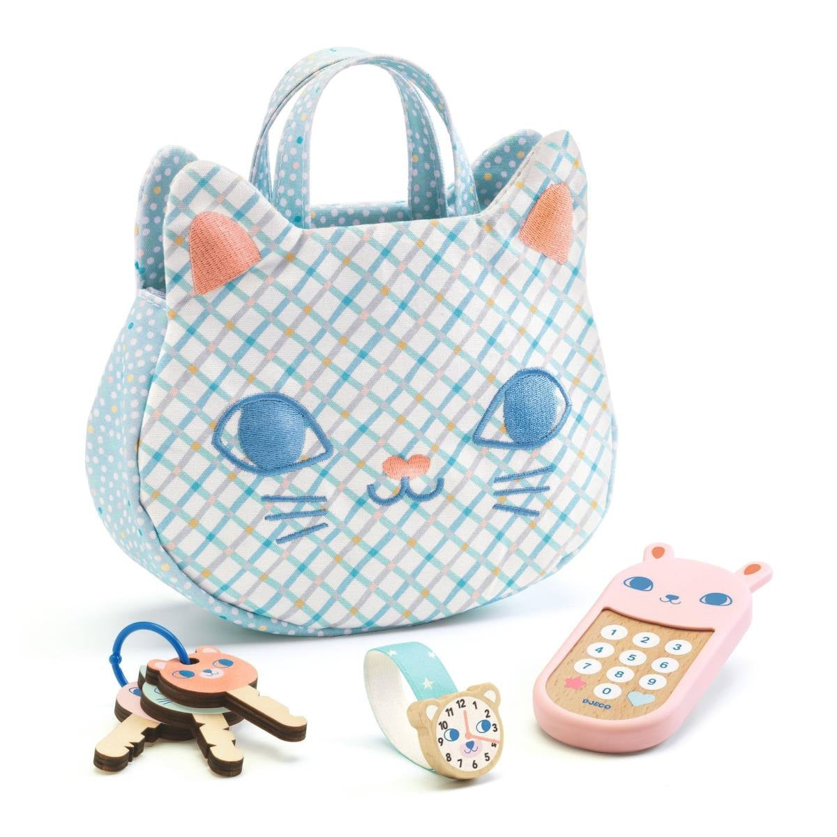 Djeco Kinder Handtasche Katze 4tlg 18m+
