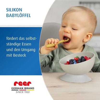 reer Little Yummie Silikon Babylöffel 3er Set geeignet ab 6 Monaten