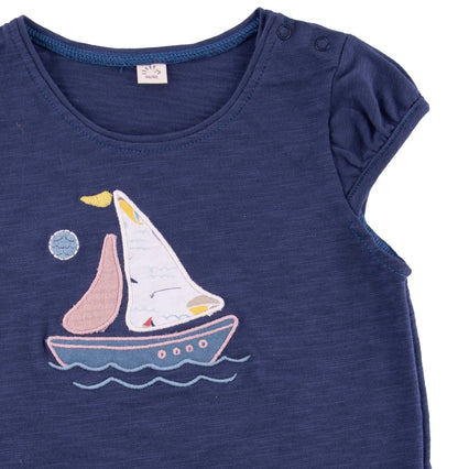 Iobio Sommer T-Shirt Single Jersey Regatta Blau