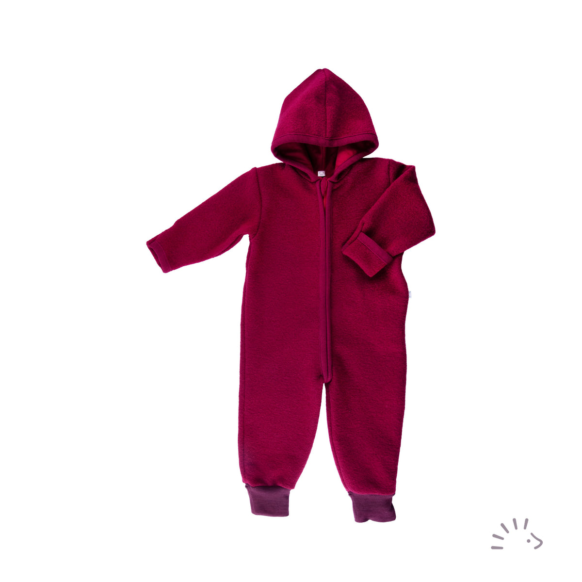 iobio Kinderoverall festes Wollwalk