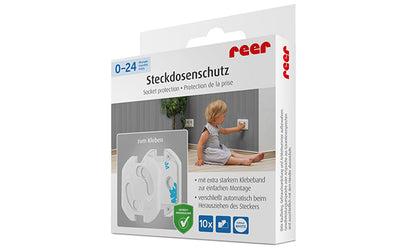 reer Steckdosenschutz zum Einkleben 10er Weiß