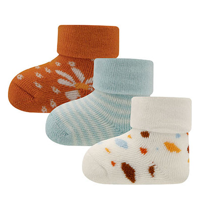 Ewers Baumwoll Newborn Babysocken 3er Pack