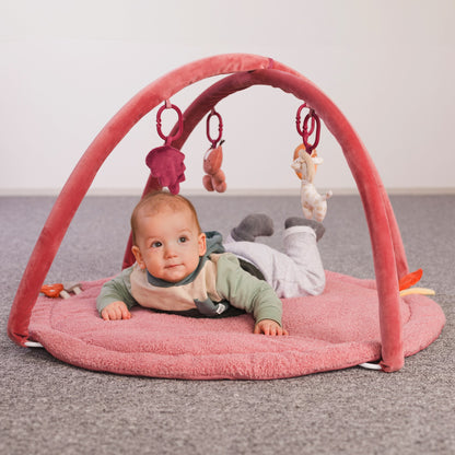 Fillikid Babygym Spielbogen Tierfreunde Beerenrosa