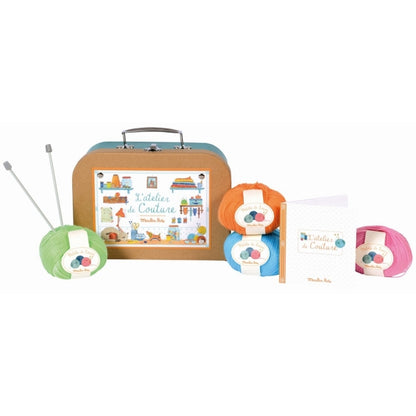 Moulin Roty Kinder Nähkasten Set im Koffer