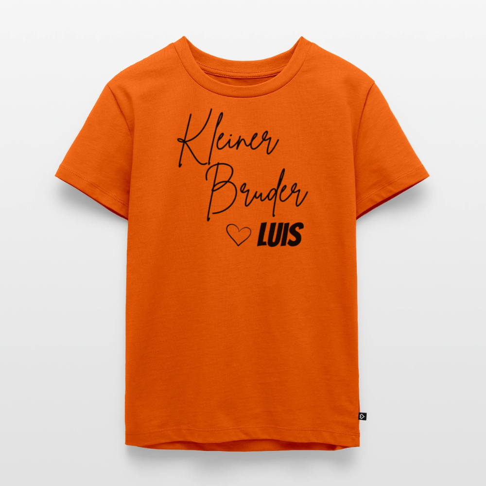 Geschwistershirt Kleiner Bruder - Orange 