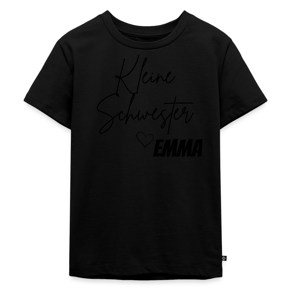 Geschwistershirt Kleine Schwester - Schwarz