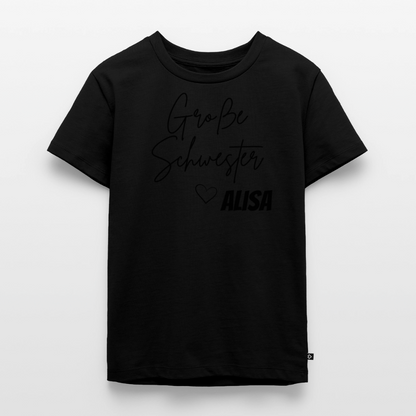 Geschwistershirt Große Schwester - Schwarz