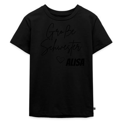 Geschwistershirt Große Schwester - Schwarz