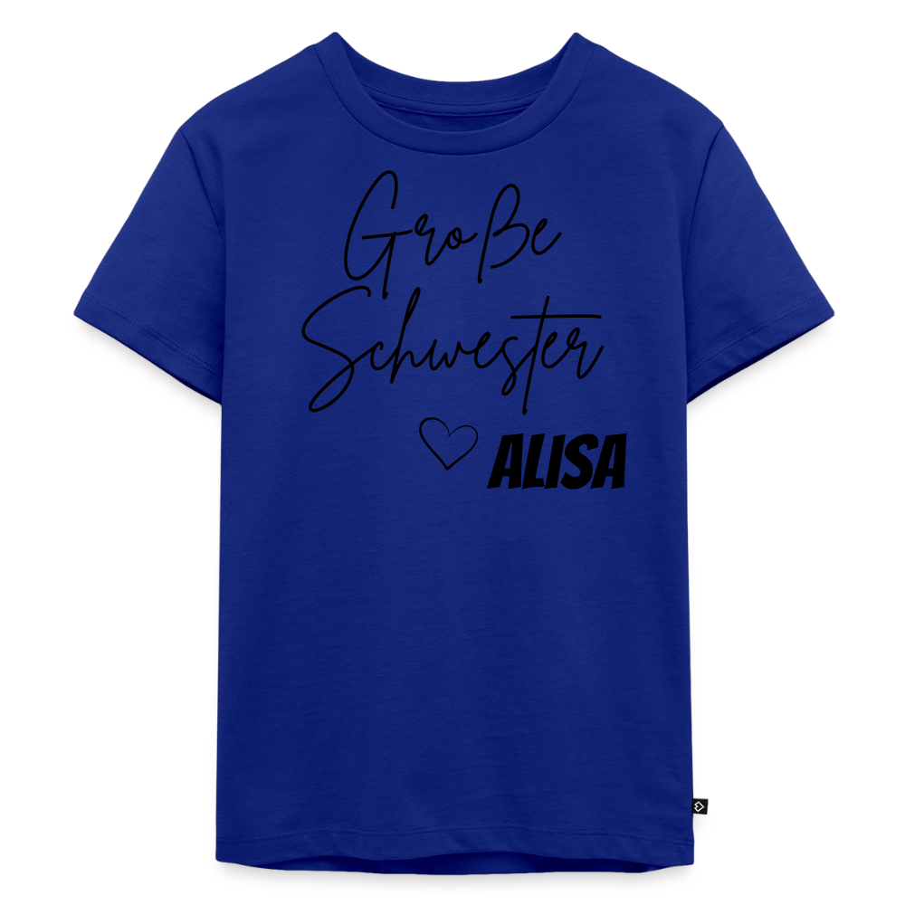 Geschwistershirt Große Schwester - Royalblau