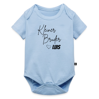 Baby Bio-Kurzarm-Body Kleiner Bruder - Hellblau