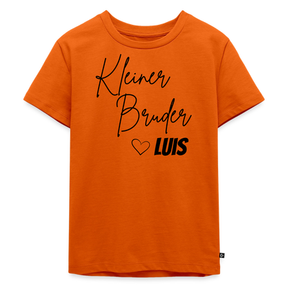 Geschwistershirt Kleiner Bruder - Orange 
