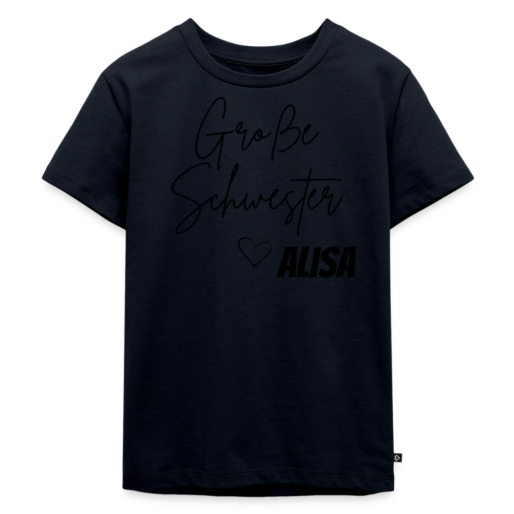 Geschwistershirt Große Schwester - Navy