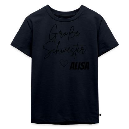 Geschwistershirt Große Schwester - Navy