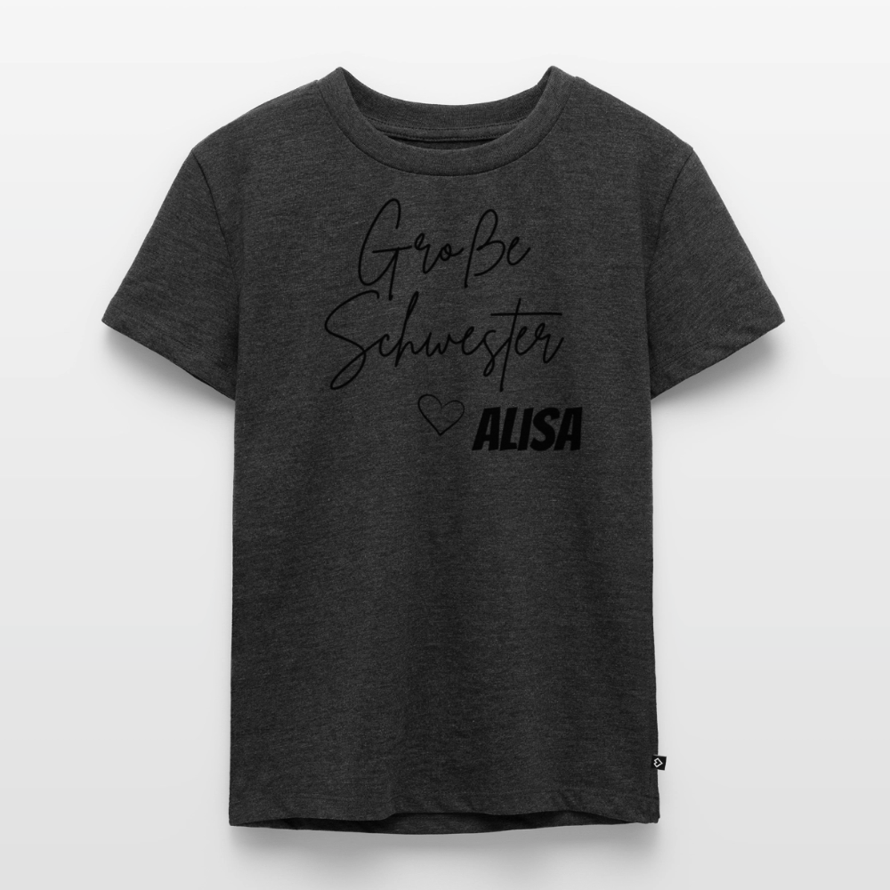 Geschwistershirt Große Schwester - Anthrazit meliert