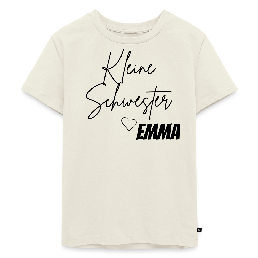 Geschwistershirt Kleine Schwester - Naturweiß