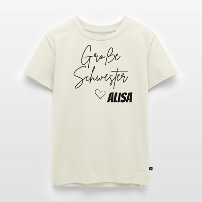 Geschwistershirt Große Schwester - Naturweiß