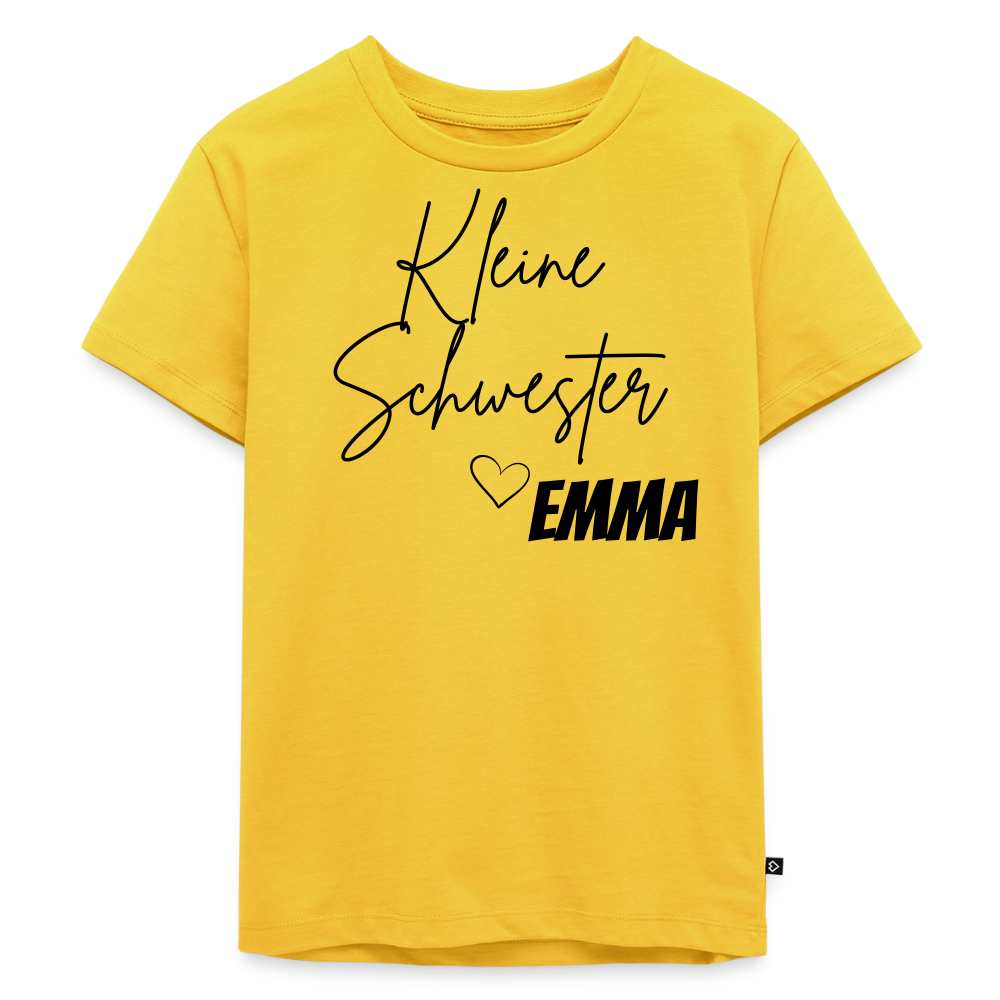 Geschwistershirt Kleine Schwester - Sonnengelb