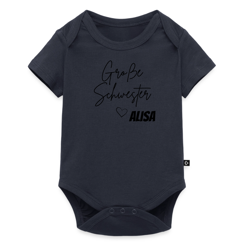 Geschwisterbody Große Schwester - Navy