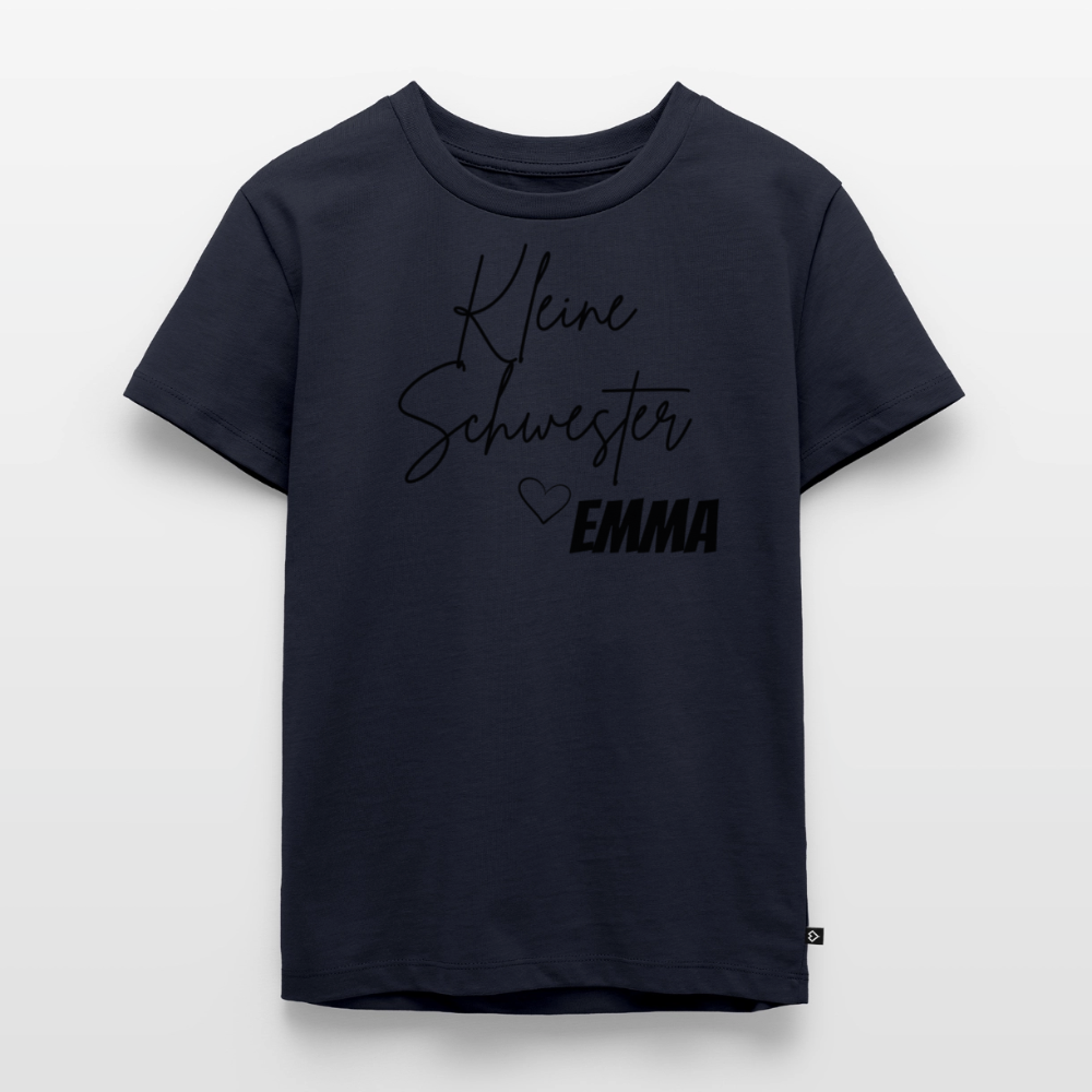 Geschwistershirt Kleine Schwester - Navy