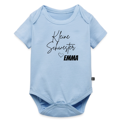 Baby Bio-Kurzarm-Body - Hellblau