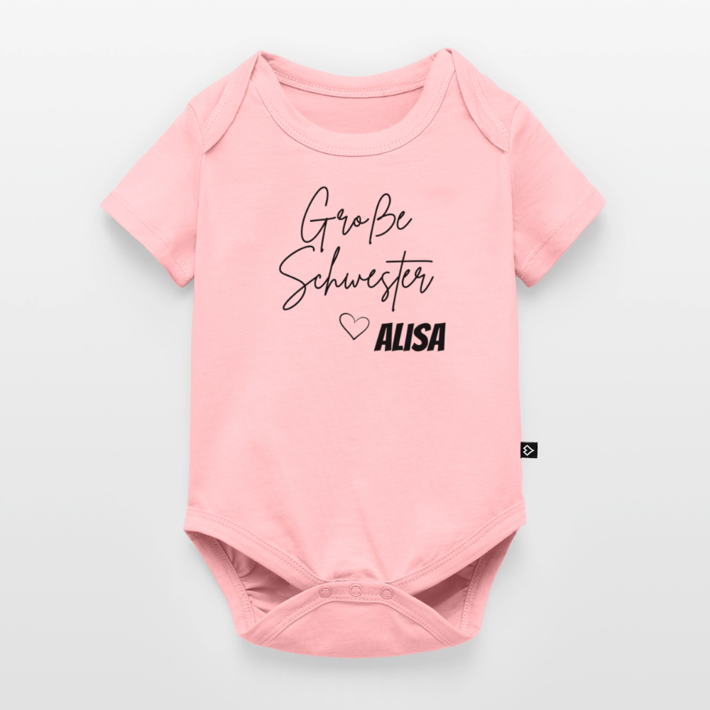 Geschwisterbody Große Schwester - Rosa