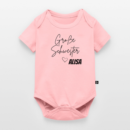 Geschwisterbody Große Schwester - Rosa