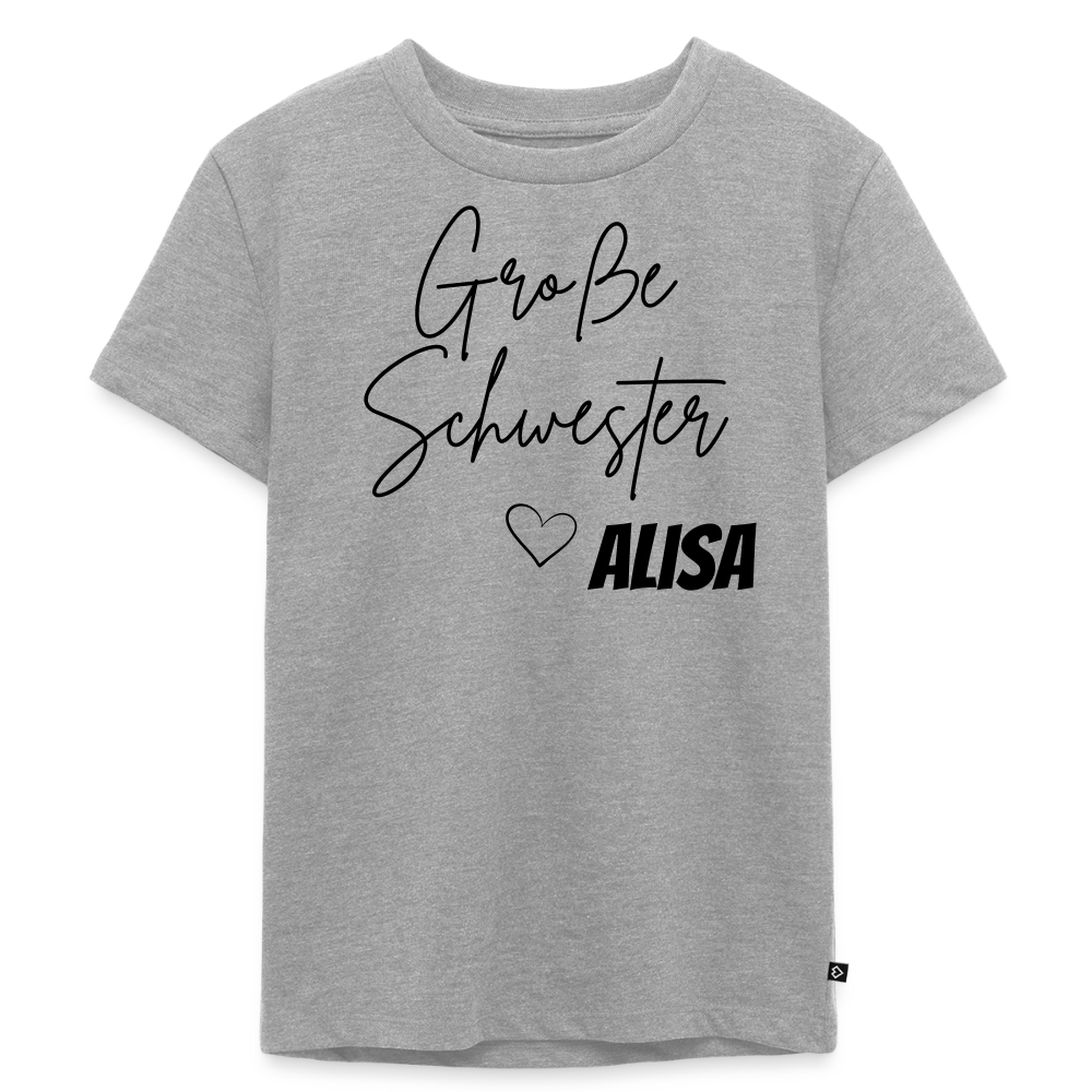 Geschwistershirt Große Schwester - Grau meliert