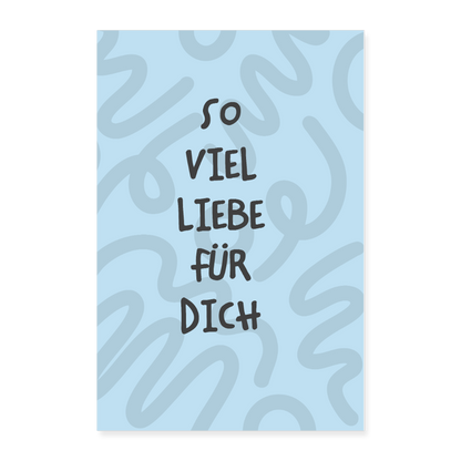 Tierbande Poster 40x60 cm Bär Teddy - Weiß