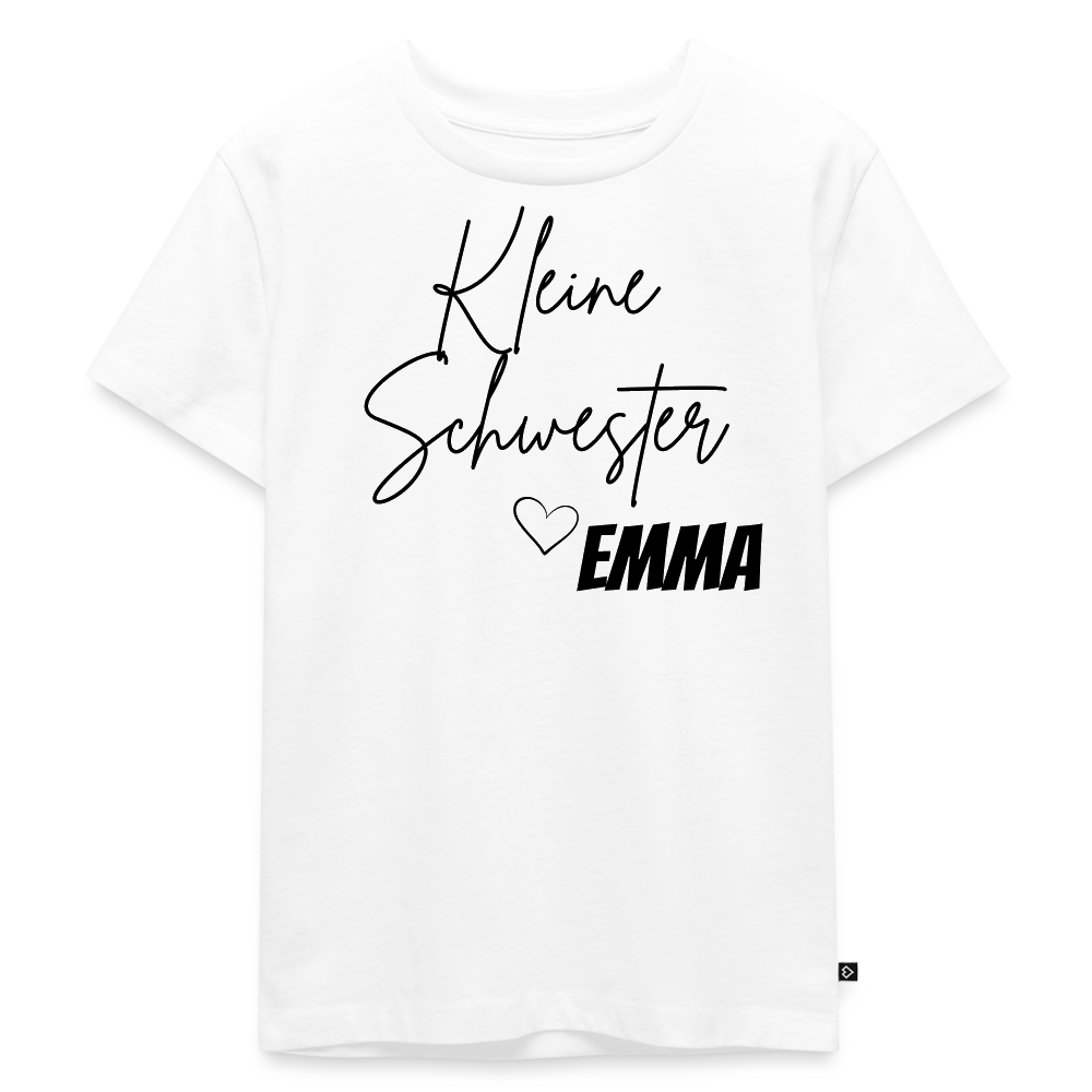 Geschwistershirt Kleine Schwester - Weiß