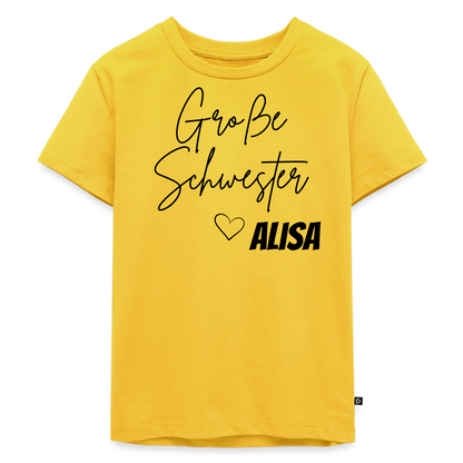 Geschwistershirt Große Schwester - Sonnengelb