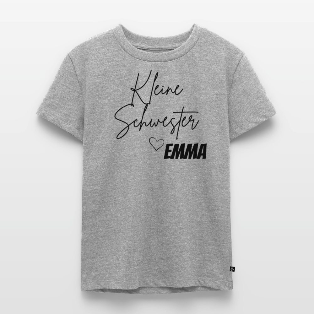 Geschwistershirt Kleine Schwester - Grau meliert