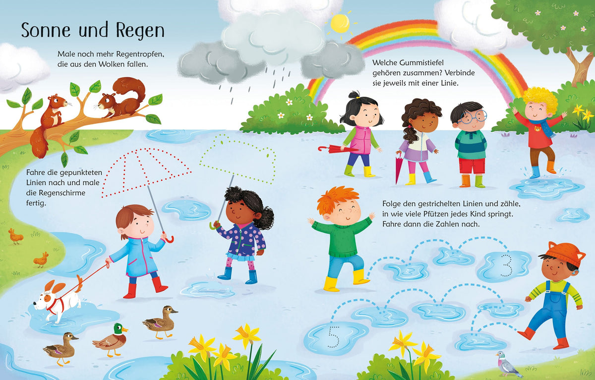Usborne Wisch und Weg Buch Im Frühling 4J+