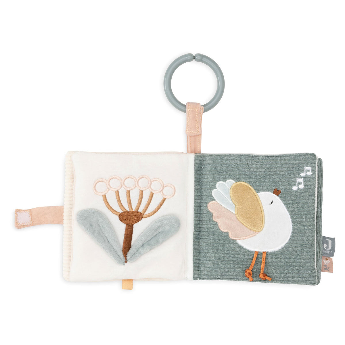 Jollein Baby Aktivitäten Stoffbuch Lovely Birds 0m+