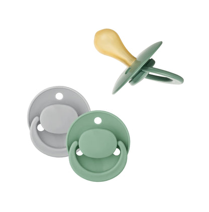 Baby Nova Schnuller Kirschform Naturkautschuk im 2er Pack - Einfarbig