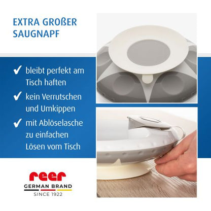 reer Kinder Warmhalte Teller mit Saugnapf, 6m+