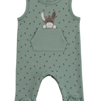 Sterntaler Jersey Strampler Set Esel Grün